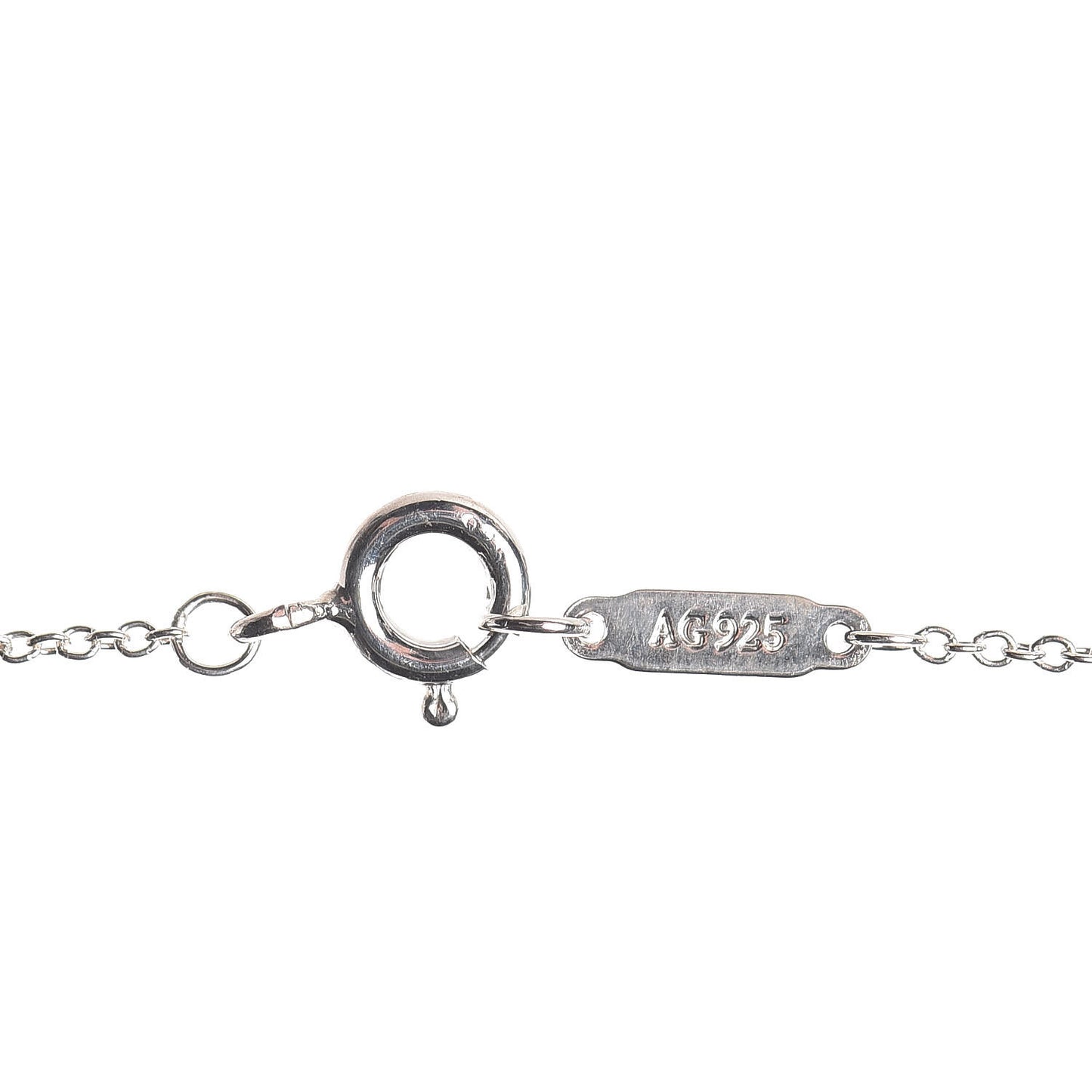 Sterling Silver Rubedo Small Interlocking Circles Pendant Necklace