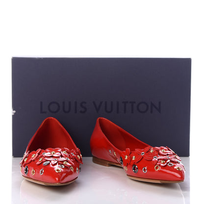 Louis Vuitton Patent Menina Ballerina Flats 36.5 Rouge 9 of 9