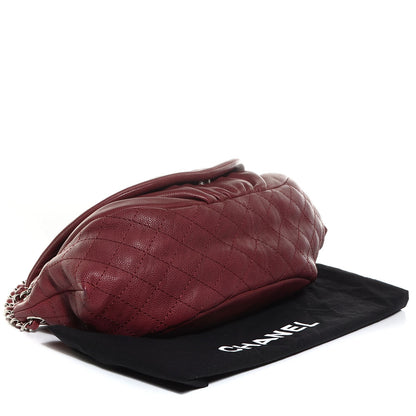 Chanel Caviar Large Half Moon Flap Bordeaux 4 of 8