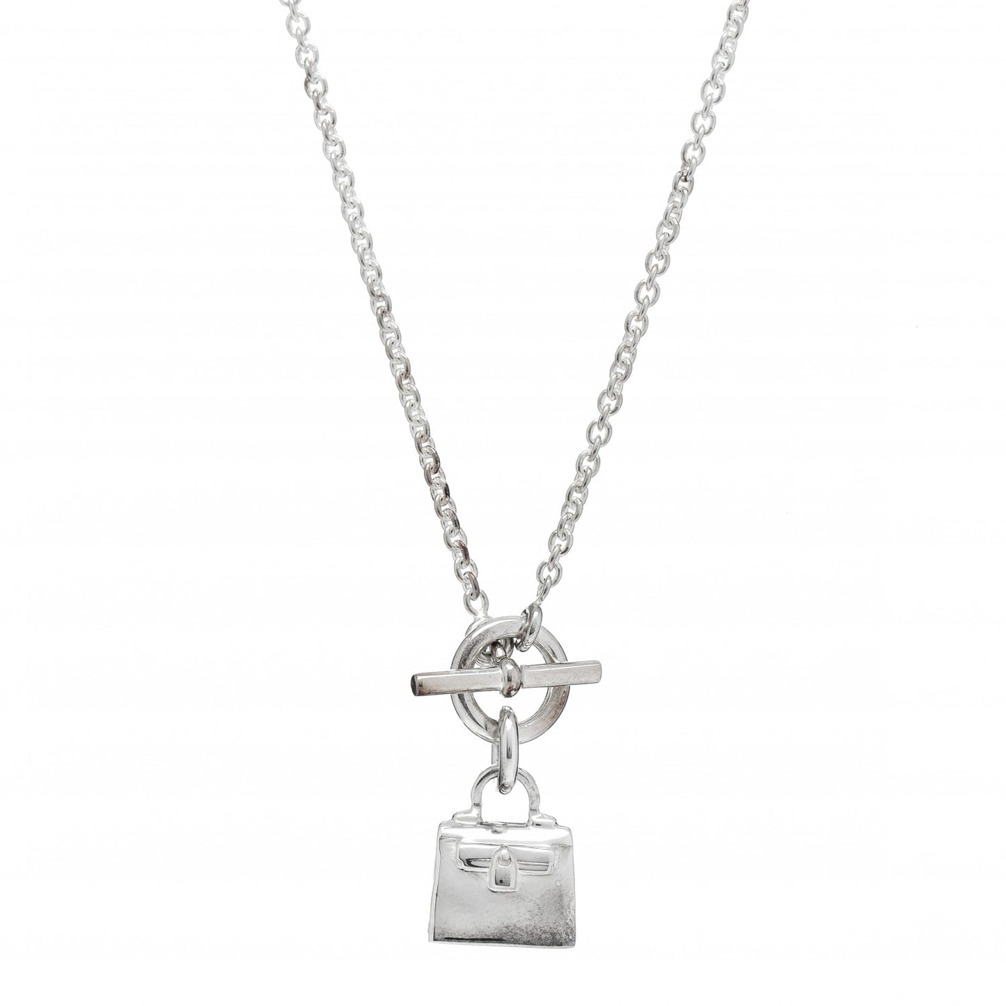 Sterling Silver Birkin Amulette Pendant Necklace