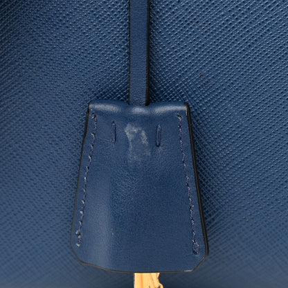 Prada Saffiano City Calfskin Esplanade Crossbody Bag Bleuette 12 of 12