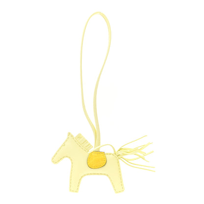 Hermes Milo Lambskin Matte Alligator Touch Grigri Rodeo Horse Bag Charm PM Jaune Milton Mimosa 1 of 5
