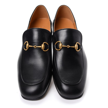 Gucci Goatskin Mens Horsebit Loafers 8 Black 4 of 11