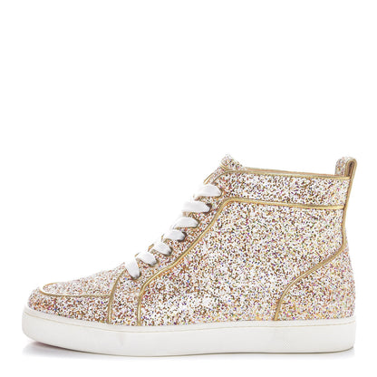 Christian Louboutin Glitter Nappa Rantus Orlato Sneakers 38 Multi Gold 1 of 12