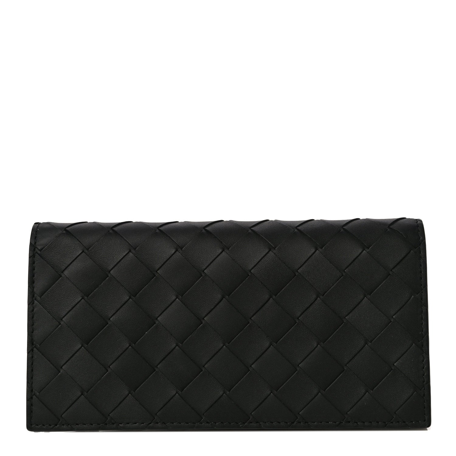 Bottega Veneta Nappa Intrecciato Long Wallet Black Grass 1 of 11