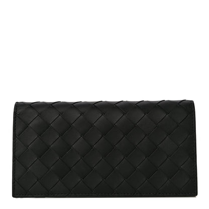 Bottega Veneta Nappa Intrecciato Long Wallet Black Grass 1 of 11