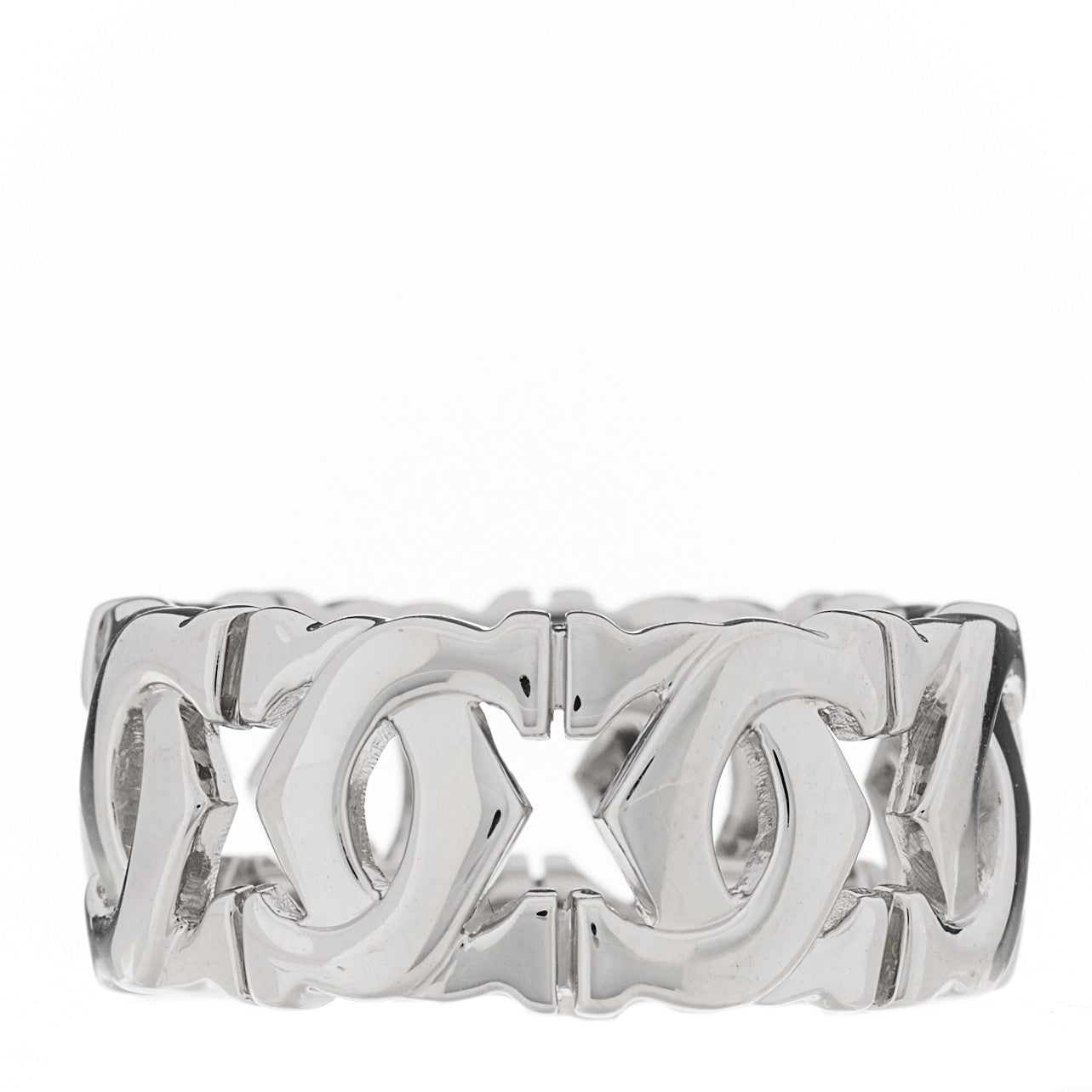 Cartier 18K White Gold Entrelaces Ring 48 4.5 3 of 4
