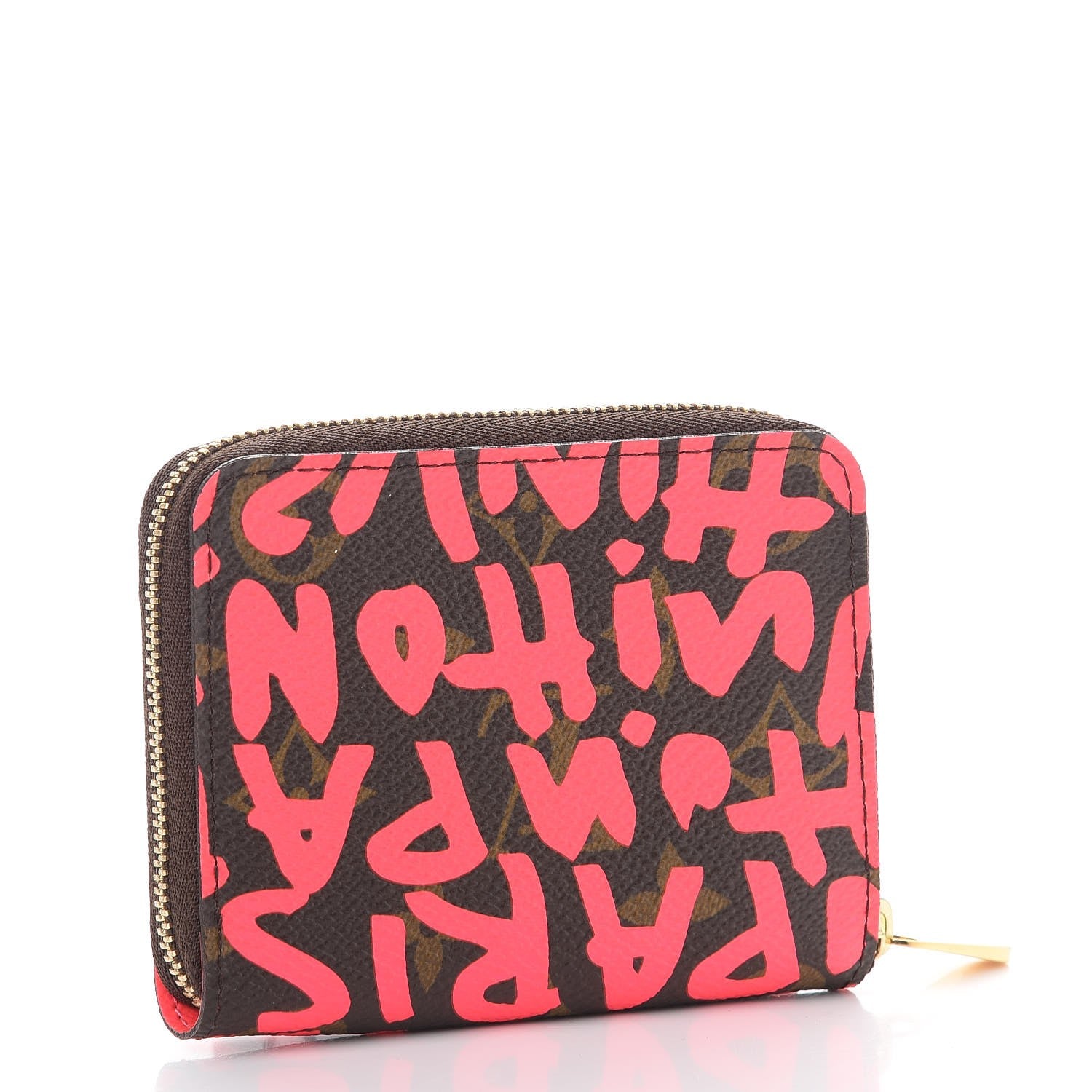 Louis Vuitton Monogram Graffiti Zippy Coin Purse Fuchsia 3 of 8