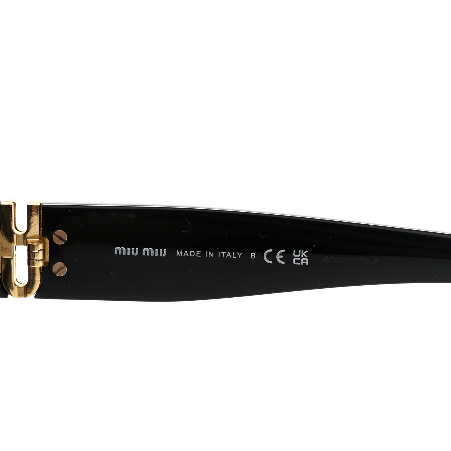 Miu Miu Acetate Round Sunglasses SMU 11Y Black 5 of 7