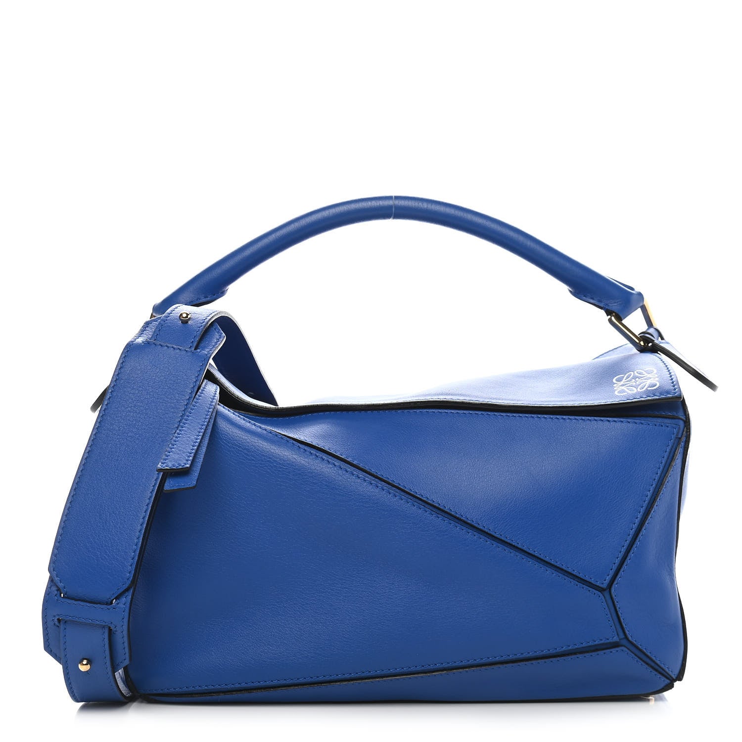 Loewe Calfskin Medium Puzzle Bag Electric Blue 1 of 8