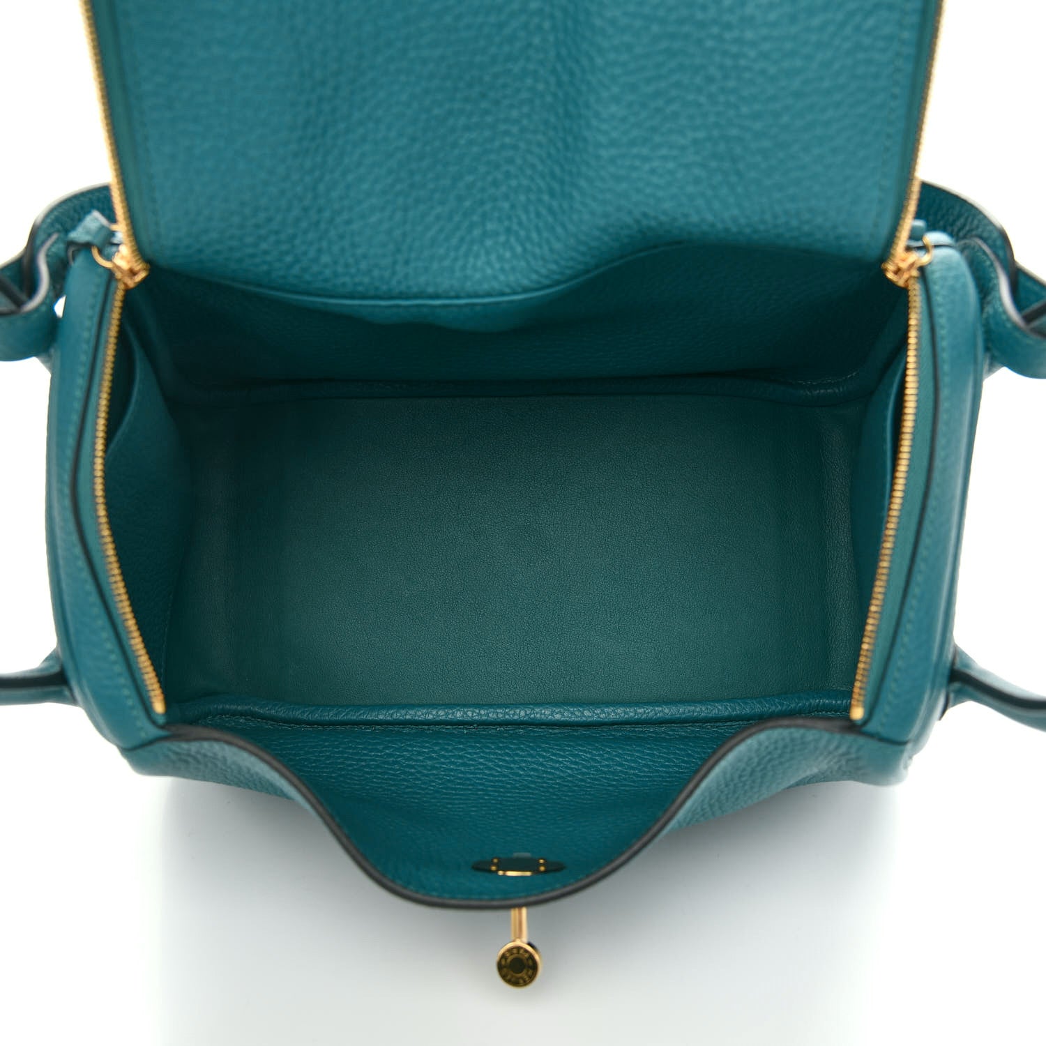 Hermes Taurillon Clemence Lindy 26 Vert Bosphore 5 of 9