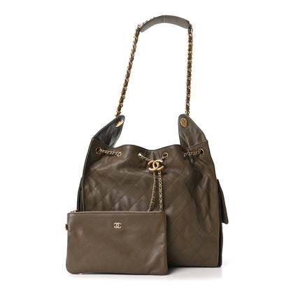 Chanel Caviar Quilted Medium Chanel 25 Handbag Dark Khaki 3 of 11