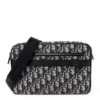 Christian Dior HOMME Oblique Maxi Safari Messenger Beige Black 1 of 12