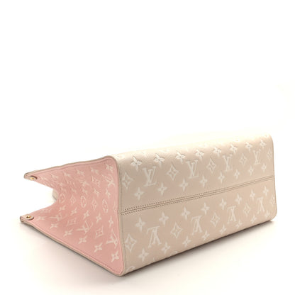 Louis Vuitton Empreinte Monogram Spring In The City Onthego MM Beige Pink Yellow 4 of 8