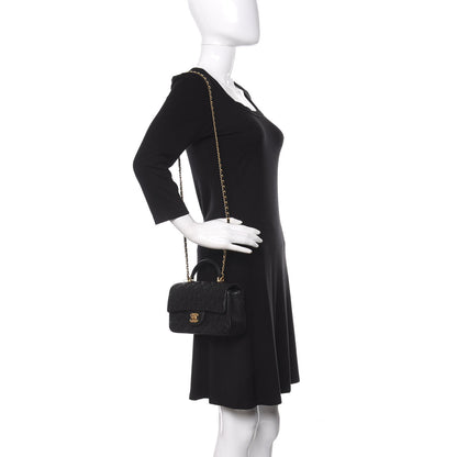 Chanel Caviar Quilted Mini Top Handle Rectangular Flap Black 2 of 10