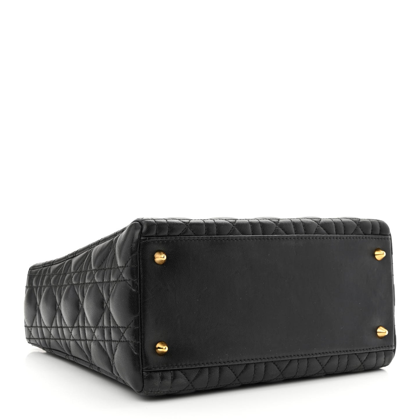 Lambskin Cannage Medium Lady Dior Black