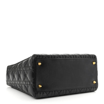 Christian Dior Lambskin Cannage Medium Lady Dior Black 4 of 10