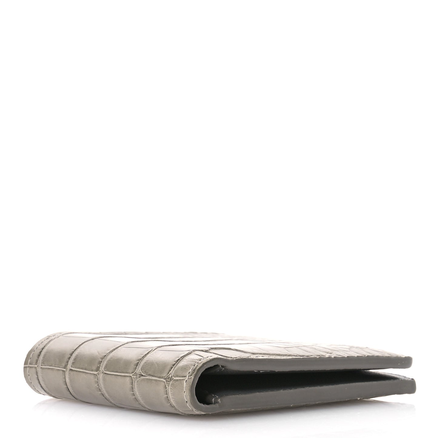 Crocodile Multiple Wallet Gray