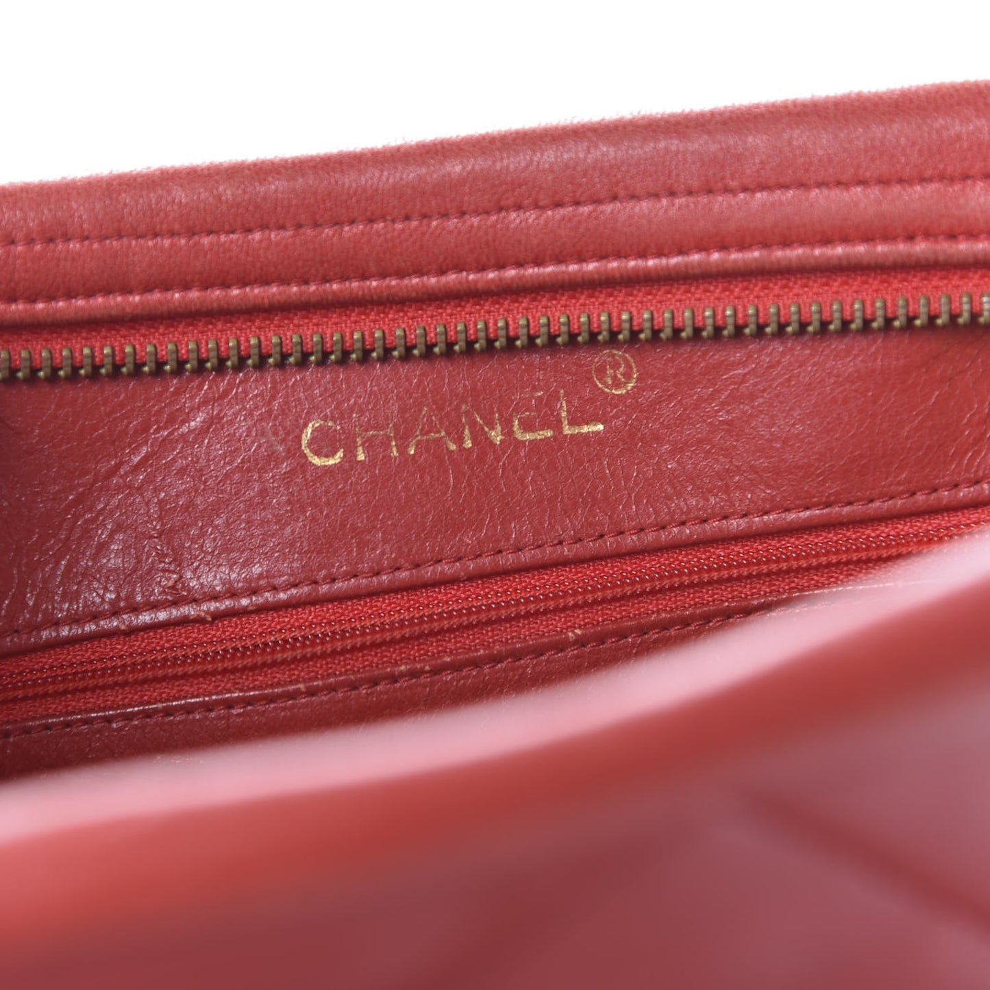 Lambskin Quilted Crossbody Red