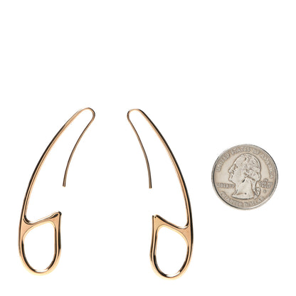 Hermes 18K Rose Gold Chaine D'Ancre Punk Earrings 2 of 4