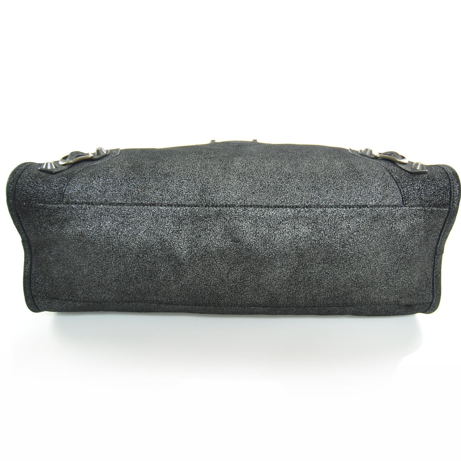 Balenciaga Metallic Craquele Calfskin Classic Hardware City Black 4 of 10