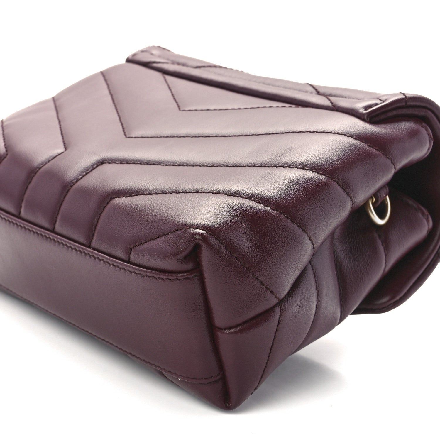 Saint Laurent Calfskin Y Quilted Monogram Toy Loulou Monogram Crossbody Bag Rouge Legion 13 of 13