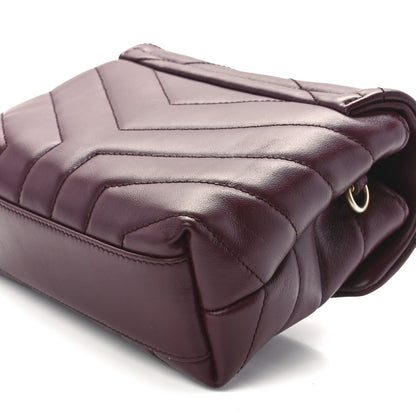 Saint Laurent Calfskin Y Quilted Monogram Toy Loulou Monogram Crossbody Bag Rouge Legion 13 of 13