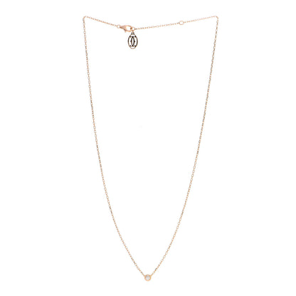 Cartier 18K Pink Gold Diamond SM D'Amour Pendant Necklace 2 of 4
