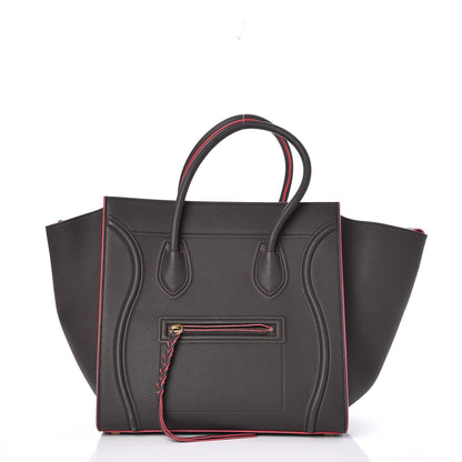 Celine Baby Grained Calfskin Medium Phantom Luggage Dark Taupe 1 of 8