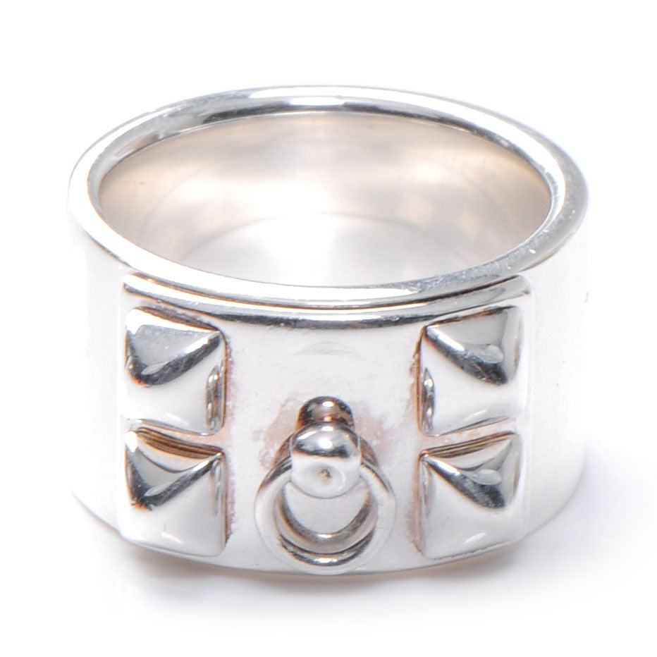 Sterling Silver Collier De Chien CDC Ring 53 6.25