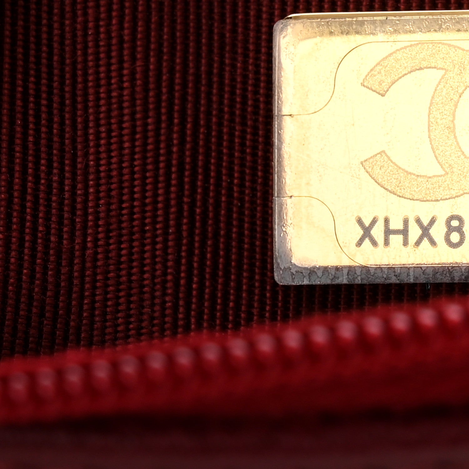 Chanel Lambskin Quilted Wallet On Chain WOC Burgundy 8 of 12
