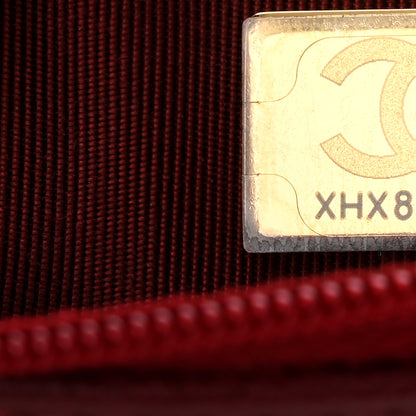 Chanel Lambskin Quilted Wallet On Chain WOC Burgundy 8 of 12