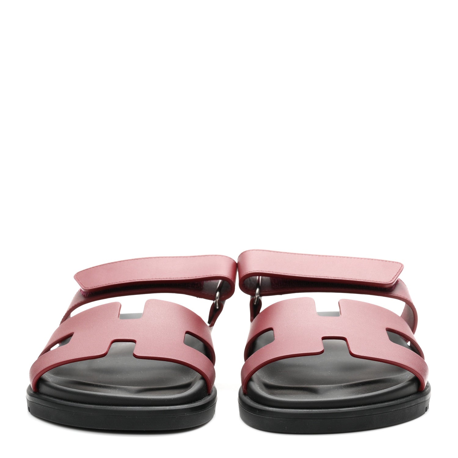 Hermes Calfskin Womens Chypre Sandals 36 Rouge H 3 of 9