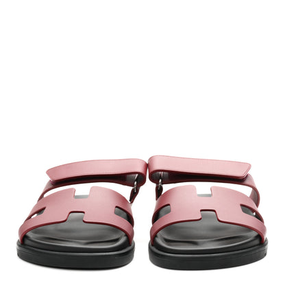 Hermes Calfskin Womens Chypre Sandals 36 Rouge H 3 of 9