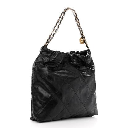 Chanel Shiny Calfskin Quilted Chanel 22 Black 4 of 11
