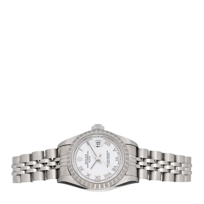 Rolex Stainless Steel 26mm Oyster Perpetual Date Watch White Roman 79240 2 of 4