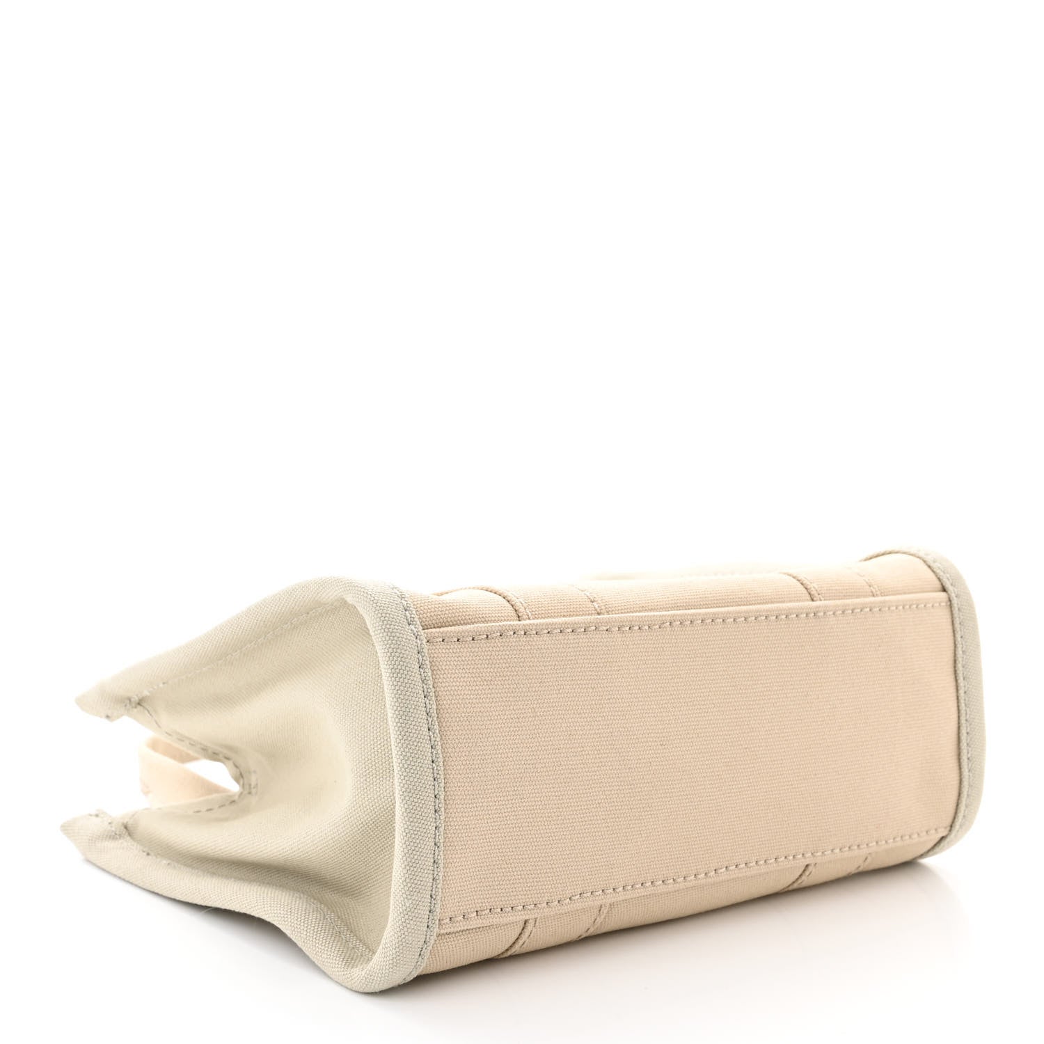 Marc Jacobs Cotton Canvas Colorblock Small The Traveler Tote Bag Beige Multicolor 4 of 12