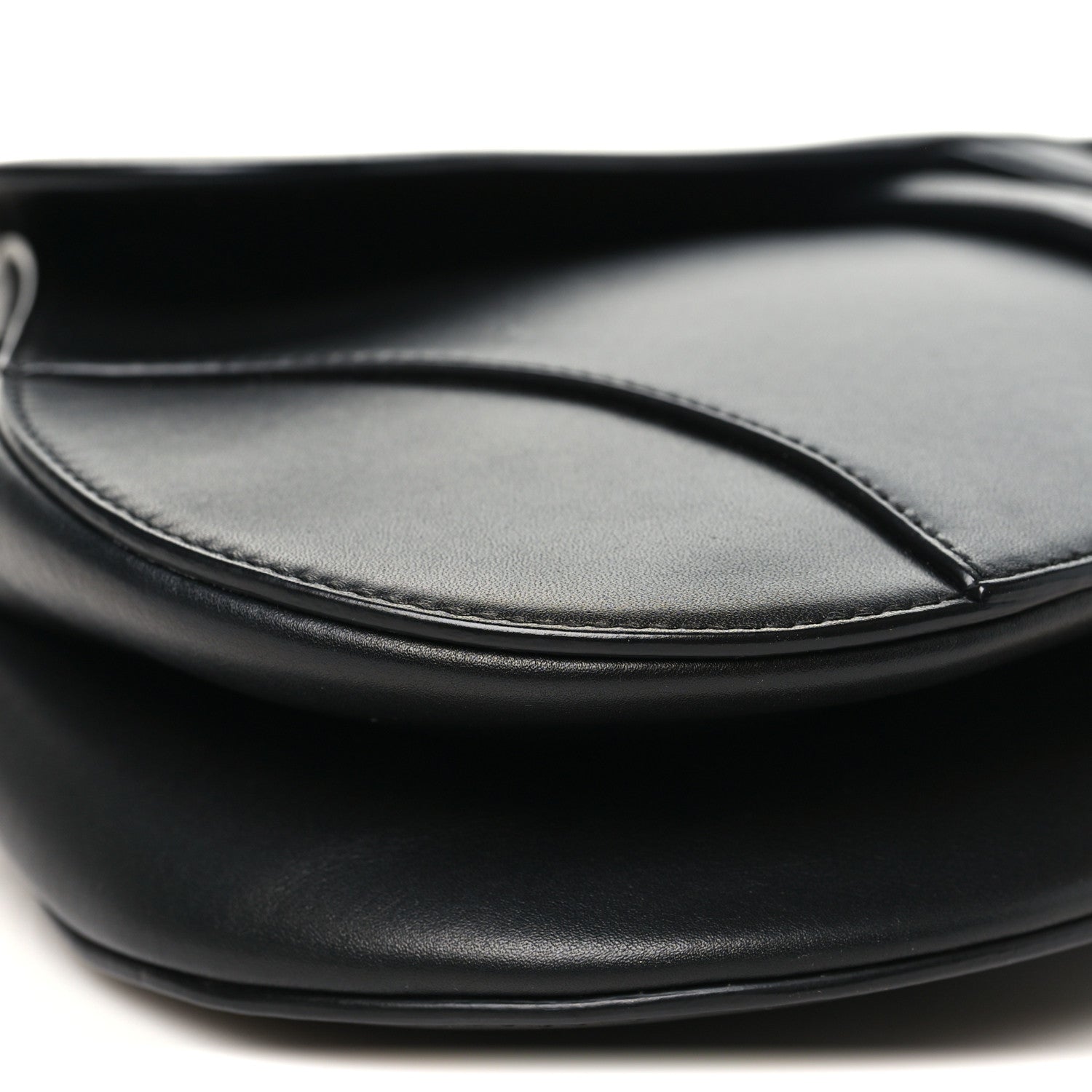 Christian Dior Calfskin Saddle Bag Black 9 of 10