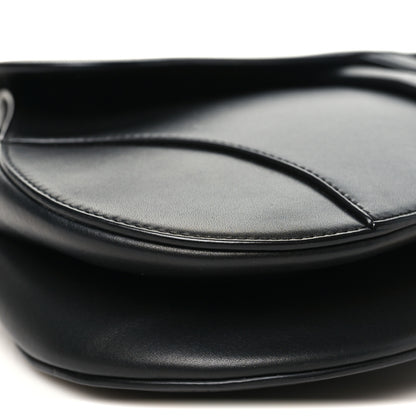 Christian Dior Calfskin Saddle Bag Black 9 of 10