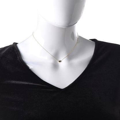 Tiffany 18K Yellow Gold 7mm Elsa Peretti Bean Pendant Necklace 2 of 5