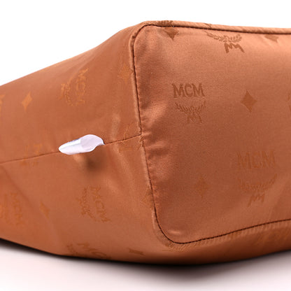 MCM Metallic Visetos Medium Shopper Tote Gold 13 of 14