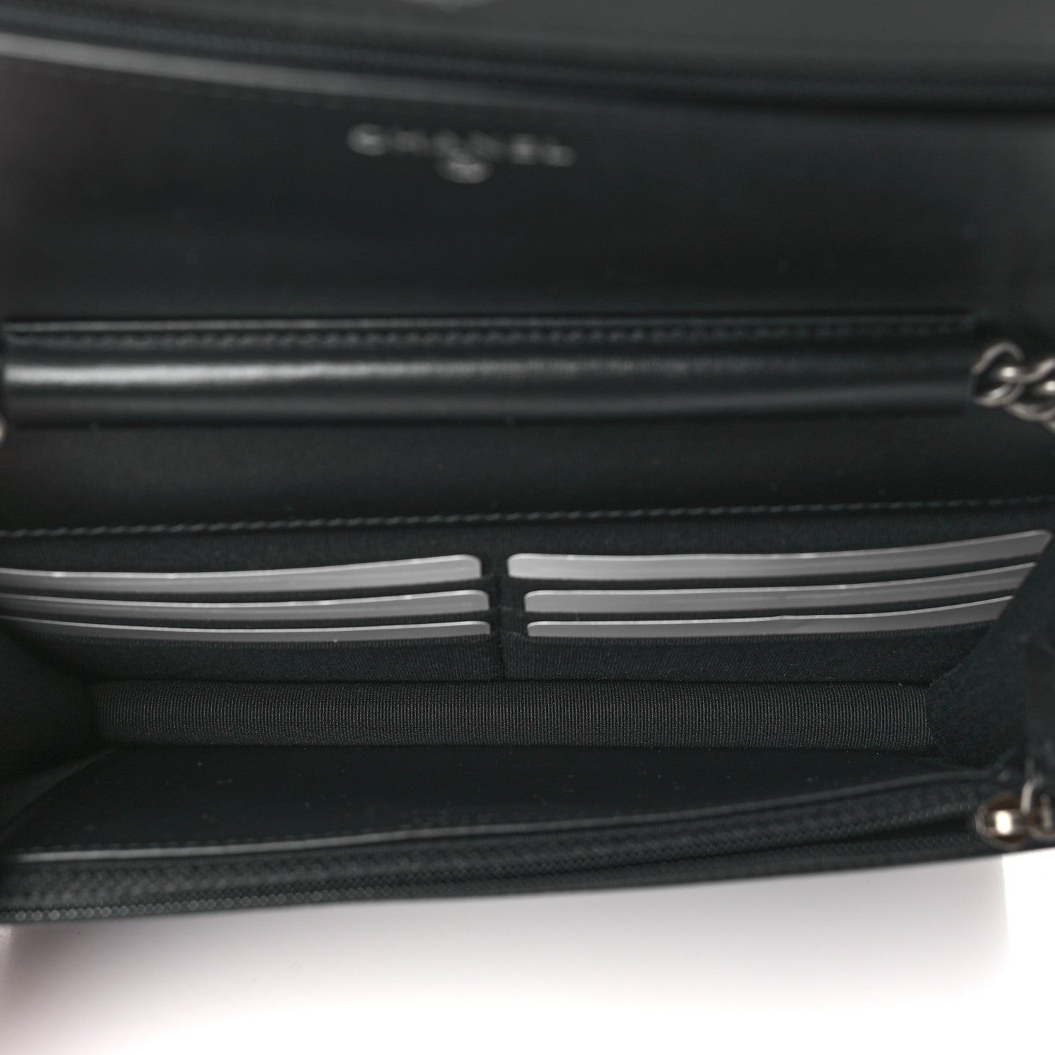 Chanel Caviar Quilted Boy Wallet On Chain WOC Black 5 of 11