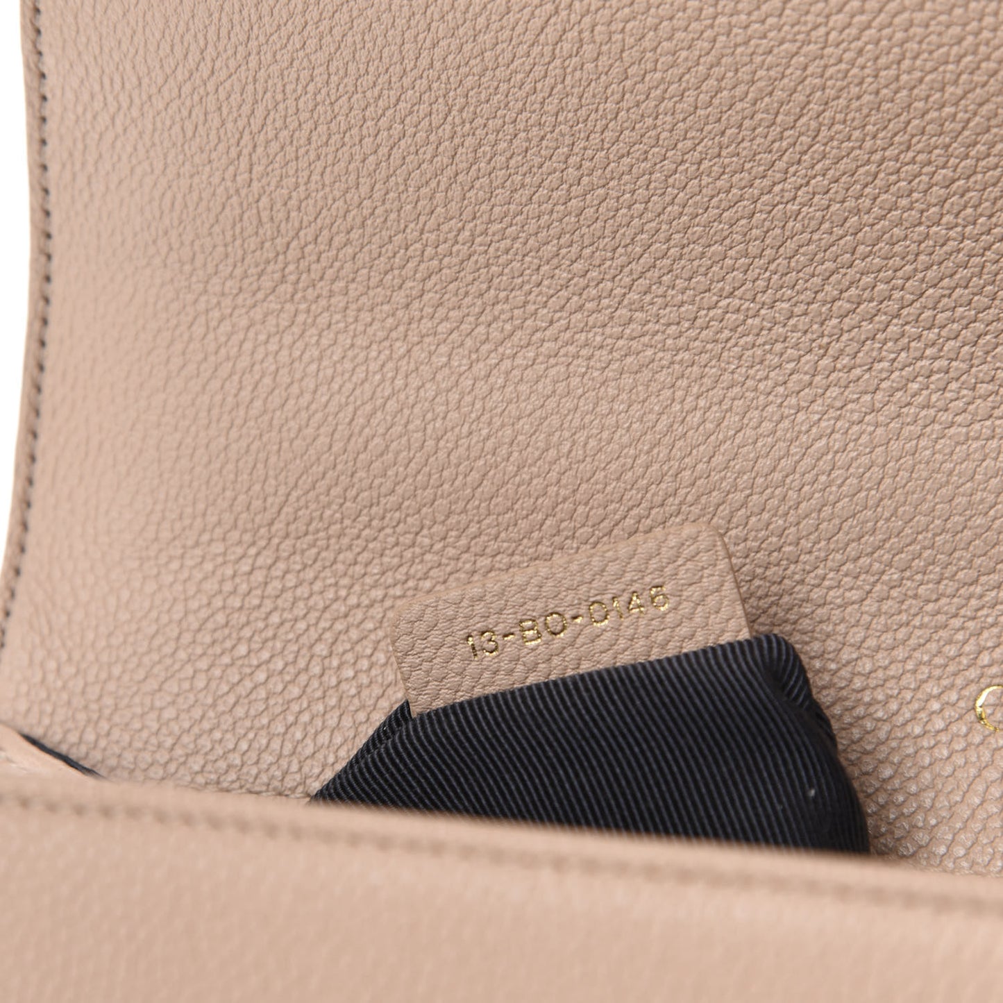 Grained Calfskin Medium Diorama Flap Bag Nude