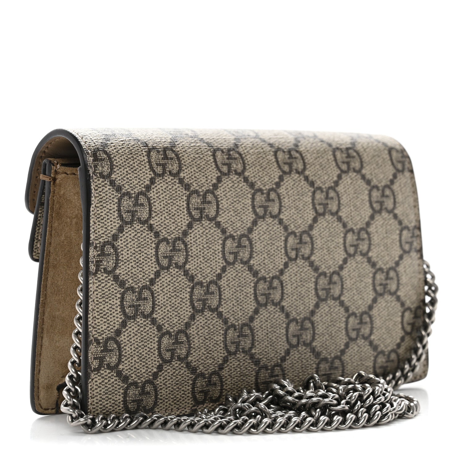 Gucci GG Supreme Monogram Super Mini Dionysus Shoulder Bag Taupe 3 of 10
