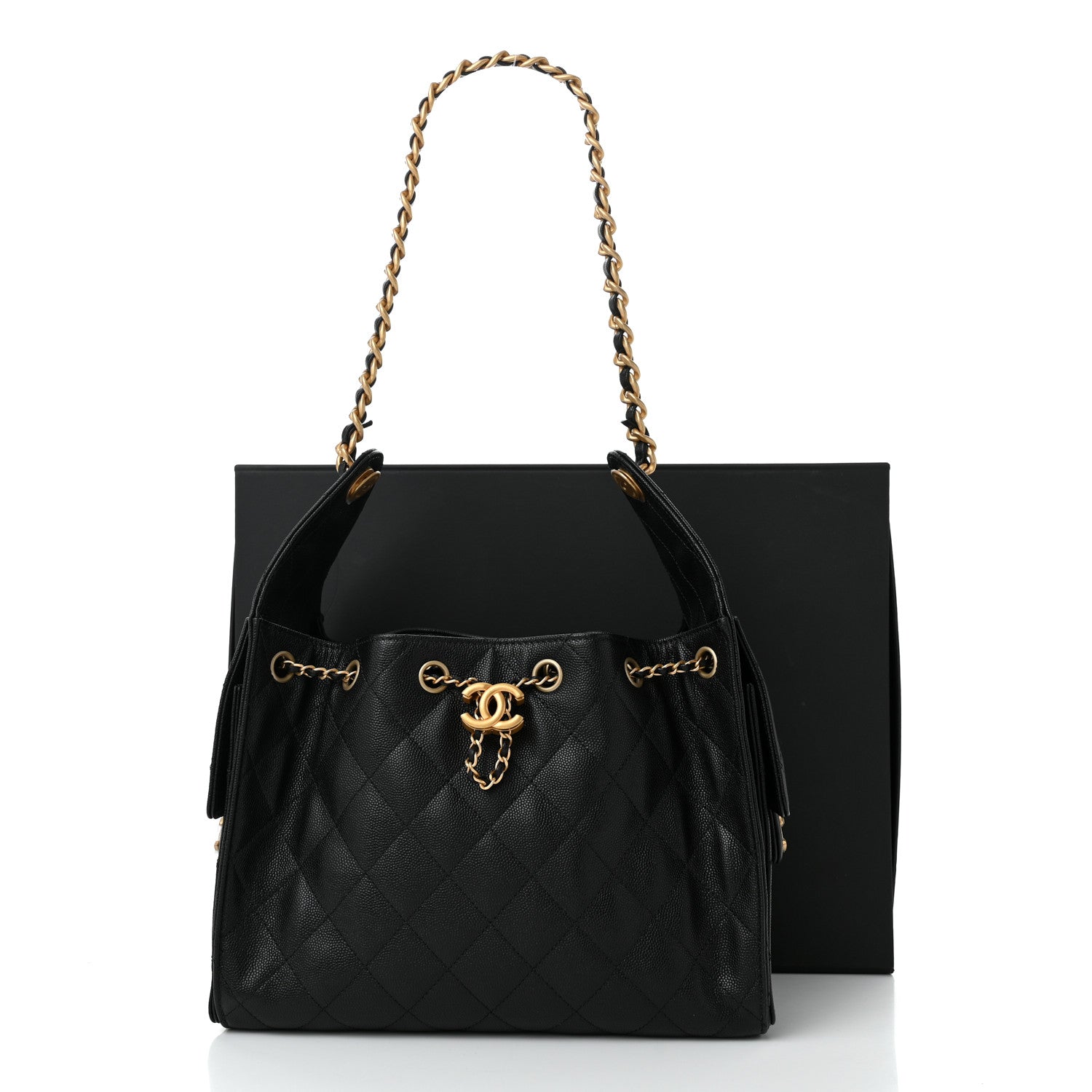 Chanel Caviar Quilted Small Chanel 25 Handbag Black 11 of 11