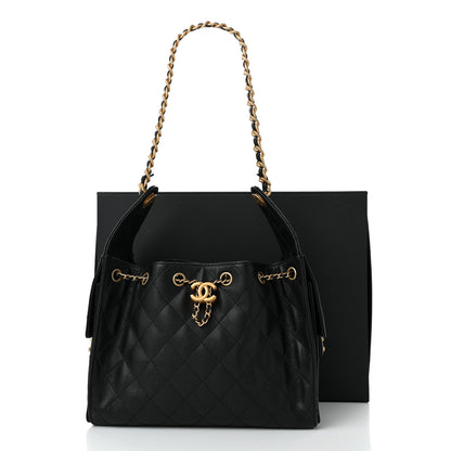 Chanel Caviar Quilted Small Chanel 25 Handbag Black 11 of 11