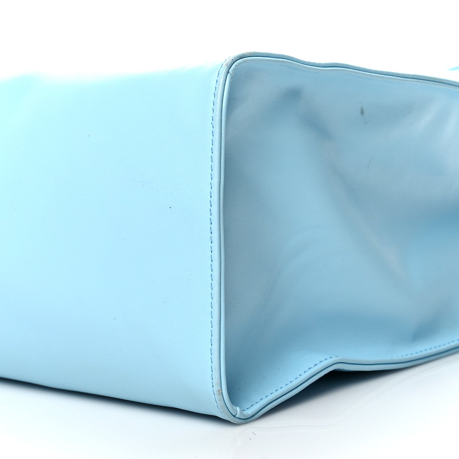 Telfar Vegan Leather Medium Shopping Bag Pool Blue 10 of 16