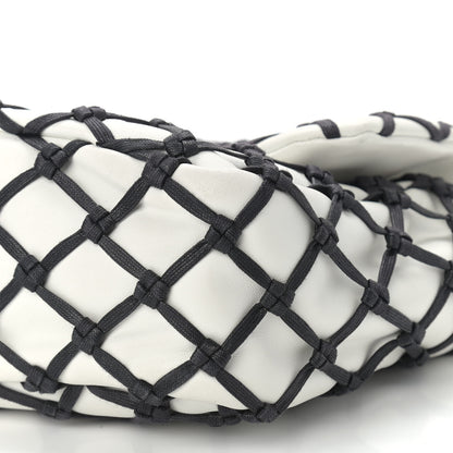 Chanel Lambskin Jumbo Canebiers Net Flap White 8 of 8