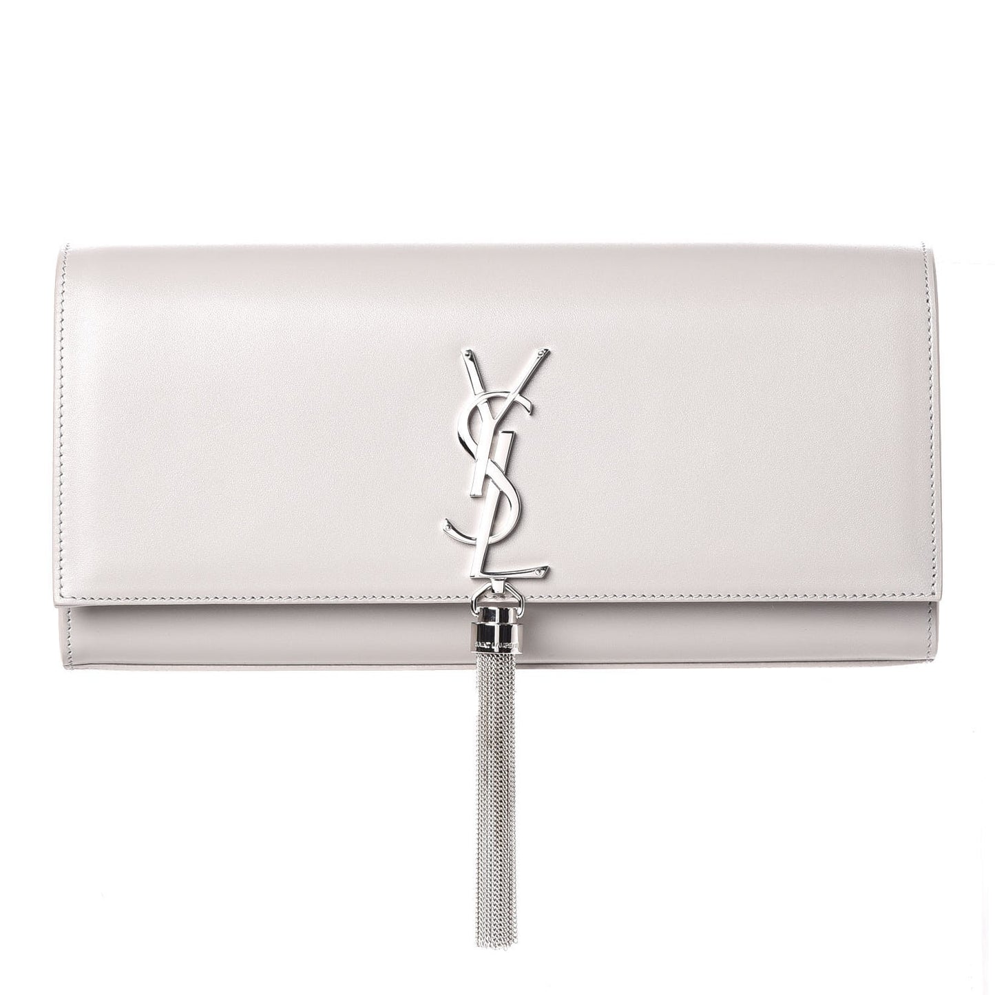 Calfskin Classic Monogram Tassel Clutch Souris