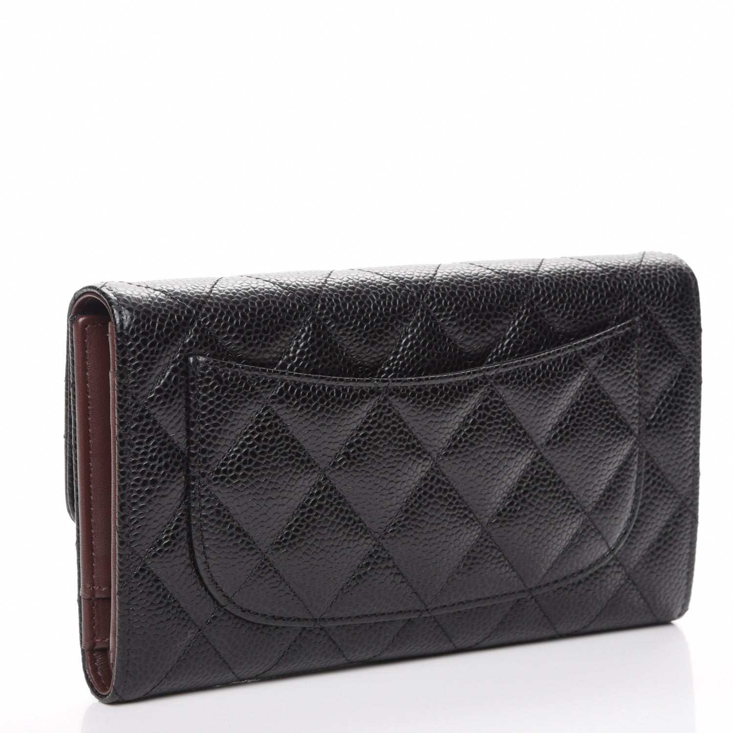 Chanel Caviar Quilted Large Flap Wallet Black 3 of 9